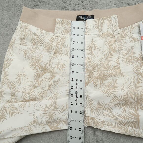 Riders By Lee Capri Pants Women's 18M Floral Mid-Rise Cargo Skimmer 17" Inseam - Picture 6 of 15